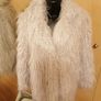 Women's Pearl Pale Grey Faux Fur Jacket Image 5