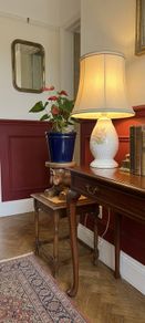 Vintage carved wooden elephant plant stand