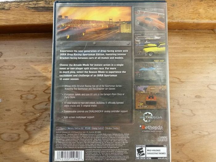 US PS2 IHRA Drag Racing: Sportsman Edition