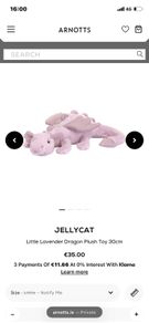 New JELLYCAT Little Lavender Dragon