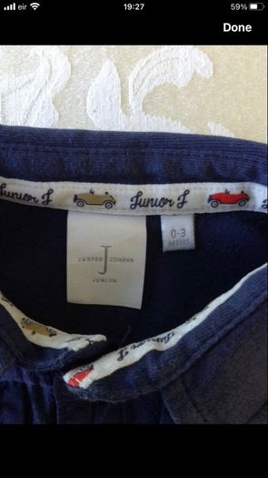 Boys two piece suit 0/3 mths