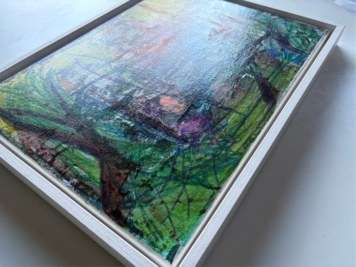New Original Painting Abstrsct Art Landscape Framed Original