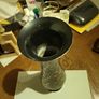 Vintage black and  gold vase Image 3