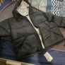 h&m large black men puffer jacket Image 2