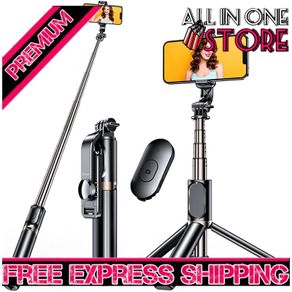 Selfie Stick, 4 in 1 Extendable Bluetooth Selfie Stick Tripod 360 Degree Rotation Stable Tripod Stand with Detachable Wireless Remote, Compatible with GoPro (FREE SHIPPING)