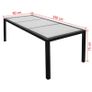9 Piece Outdoor Dining Set with Cushions Poly Rattan Black Image 9