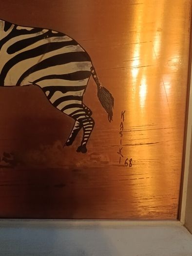 3 oil paintings on copper in frame,price for all