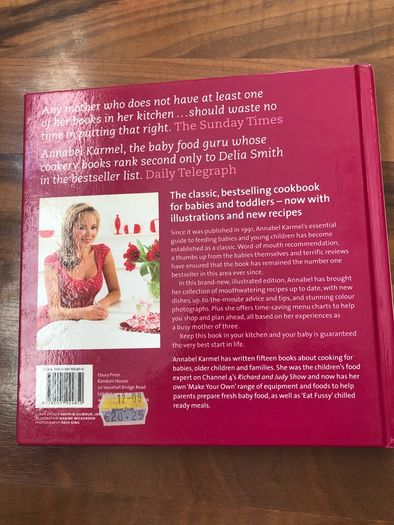 Annabel Karmel's New complete Baby and Toddler Meal Planner recipe book