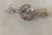 antique victorian sterling silver sweetheart brooch