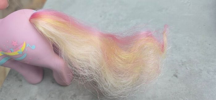 Streaky Rainbow Rider  Rainbow Curl Ponies MLP G1 My Little Pony