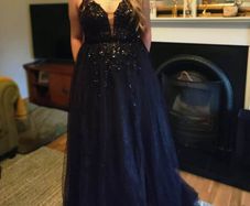 Black Sparkle Corset Dress
