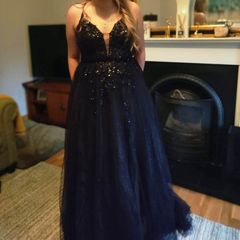Black Sparkle Corset Dress