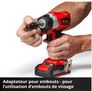 Einhell Professional Cordless Impact Wrench TP-CW 18 Li BL Solo Power X-Change (18 V, 215 Nm, Brushless, External Square Socket, Bit Adapter, LED Light, Battery Not Included) Image 3