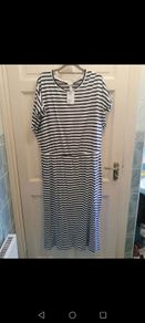Navy and white maxi dress 18 to 12 tags
