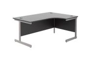 New Radial / Corner Desk 1800 x 1200mm - Black