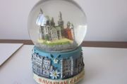 Vintage Musicial Snow Globe Bavarian Castles with Music  Edelweiss