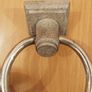 Vintage-style cast aluminium  ring drop handles  3 pc Image 3