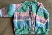 Hand knit Baby Cardigan