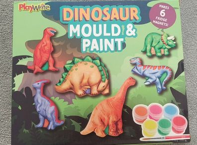 Dinosaur mould and paint