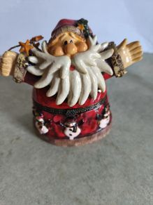 Vintage Whimsical Santa Claus Treasure Box