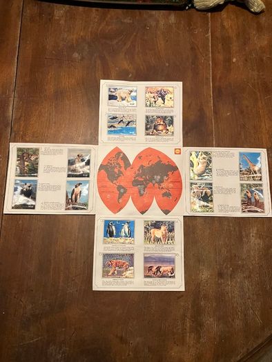 Vintage Shell WWF Shell Wild Animal Cards