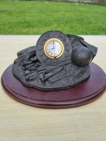 Royal Tara, golf-themed desk clock