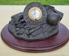 Royal Tara, golf-themed desk clock