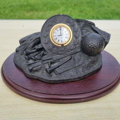 Royal Tara, golf-themed desk clock