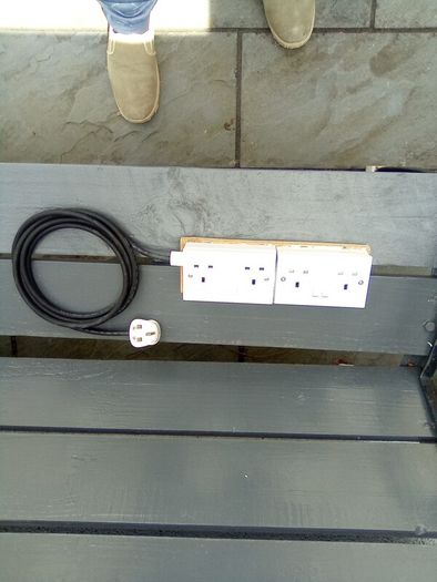 3. Metre.  Extension.  With.  2.  Sockets