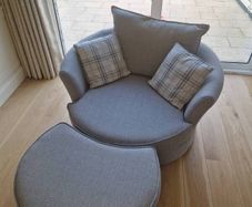 DFS Swivel Chair & footstool