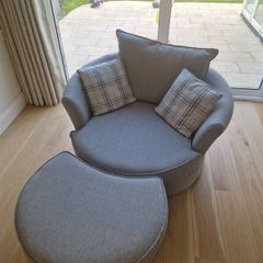 DFS Swivel Chair & footstool