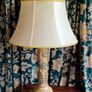 Vintage 3ft ceramic lamp with shade Image 2