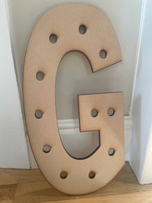 Wooden letter G