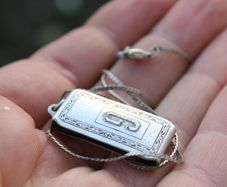 Vintage Silver 925 Jewelry Antique Necklace Pendant 5,7g