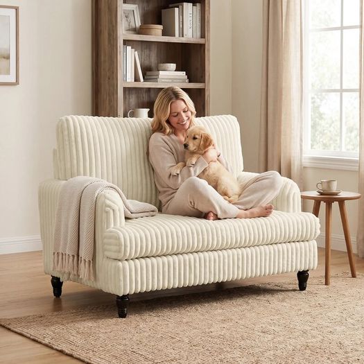 Single Sofa Armchair Cream