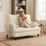 Single Sofa Armchair Cream Image 5