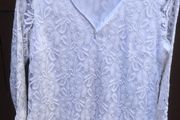 Avalon White Lace Lined Top, Size 14
