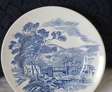 Wedgewood Blue and White Plate
