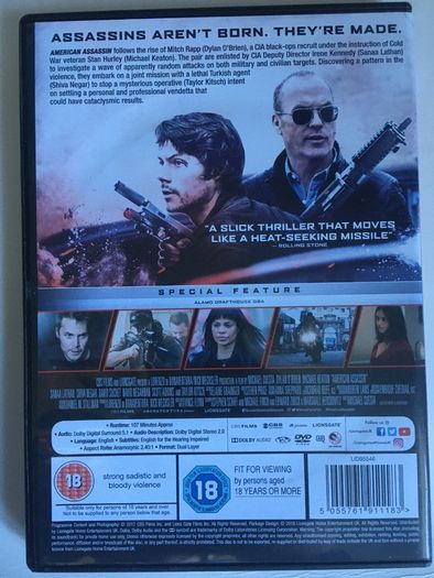 American Assassin [2017] Dylan O'Brien, Michael Keaton, Sanaa Lathan, Shiva Negar & Taylor Kitsch [Movie DVD]