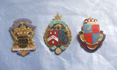 ROYAL MASONIC SCHOOL (RMIG & RMIB) - three vintage enamelled Steward medals 1959, 1964 & 1970