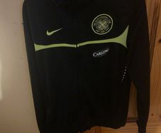 2009-10 NIKE Celtic GLASGOW NEON Football ZIP Soccer Tracksuit Bomber SIZE M