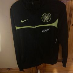 2009-10 NIKE Celtic GLASGOW NEON Football ZIP Soccer Tracksuit Bomber SIZE M