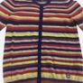 Bennetton Girls Multi stripe wool blend cardigan age 11/12 years Image 3