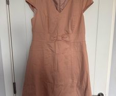 Jaeger Peach A-Line Dress Size 16