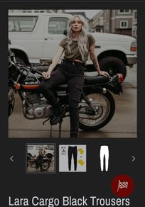 MotoGirl Lara Cargo trousers size L motorbike
