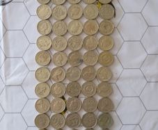 52 old English pound coin