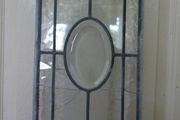 Antique Stunning Leaded Stained Glass Window Art  40,5" x 9"