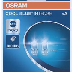 OSRAM COOL BLUE INTENSE W5W, up to 4,000K, halogen signal lamp, double blister (2 lamps)