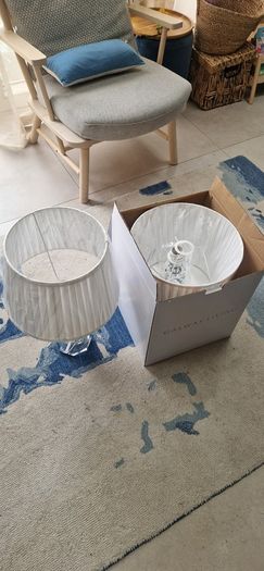 Galway Crystal Sofia Lamp & Shade x2