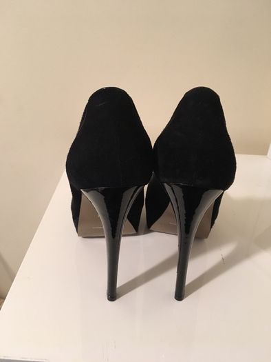 Carvela black suede heels